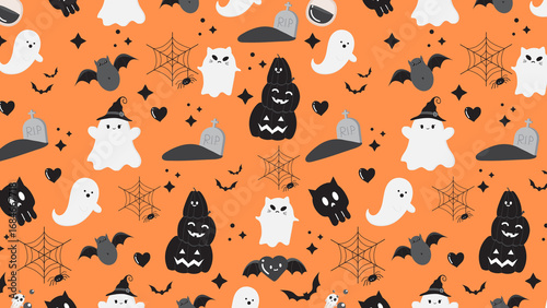 Spooky Halloween background featuring a haunted house, eerie fog, flying bats, and a glowing full moon, creating a chilling atmosphere for your Halloween-themed designs and projects.