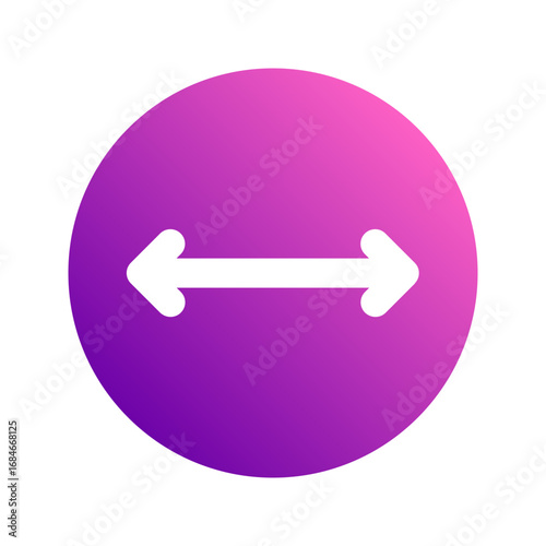 diameter gradient icon