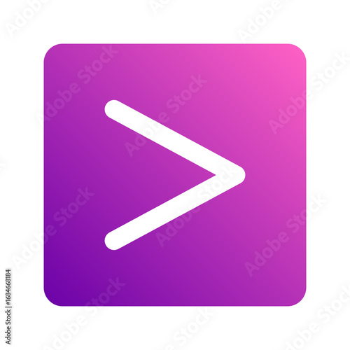 greater than gradient icon