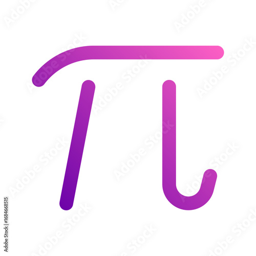 Pi gradient icon