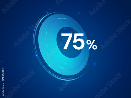Electric Vehicle battery charging Dashboard Interface with Battery percentage in abstract Circles in Perspective Progress Bar movement vector design concept. Battery charging dashboard for ui, ev car.