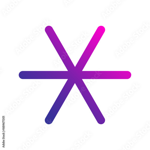 asterisk gradient icon