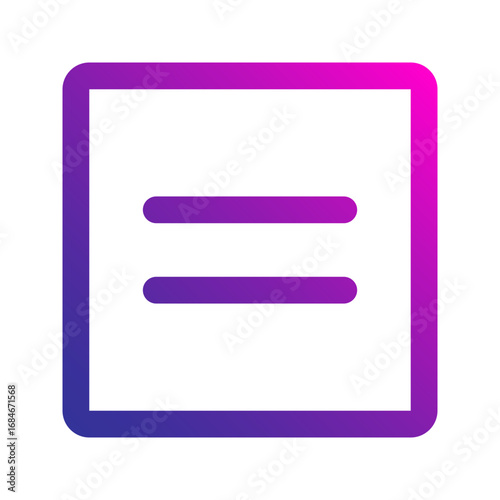 equal gradient icon