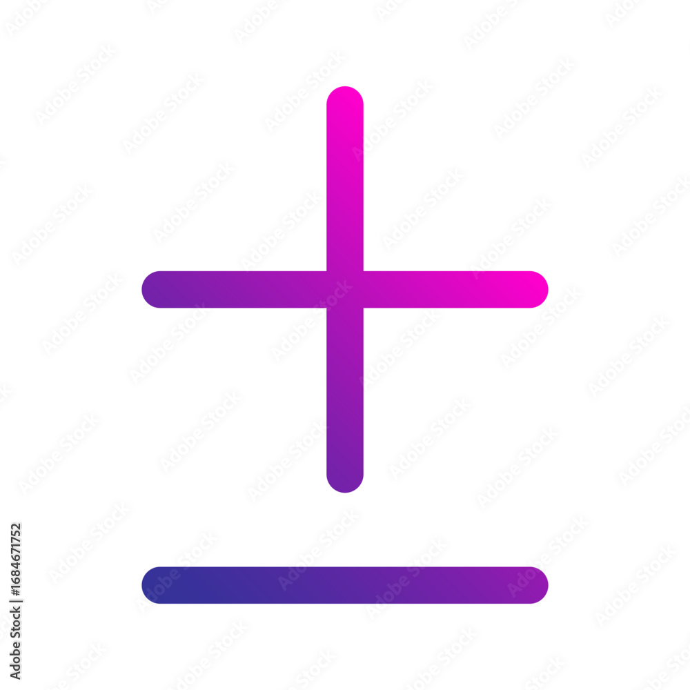 Obraz premium mathematics gradient icon