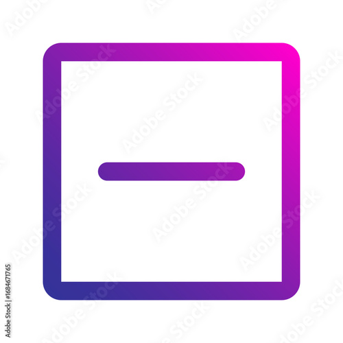 minus gradient icon