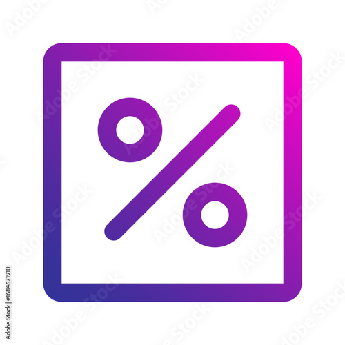 percentage gradient icon