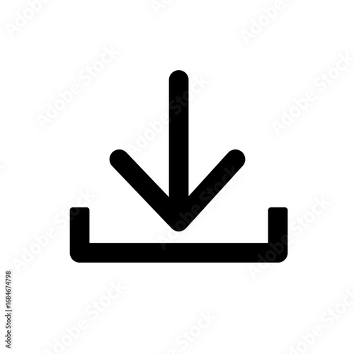 Simple icon download vector illustration on white background