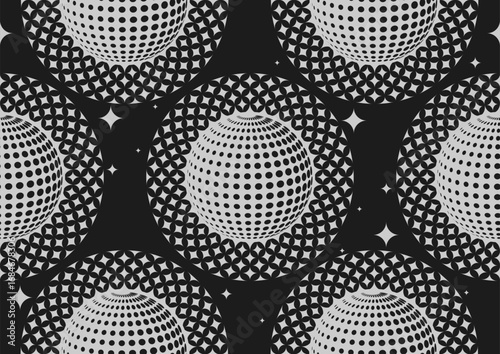 African ethnic seamless abstract circle fabric pattern, Dots design. Traditional textile art for fashion fabric, printing. Hawaii fashion, Abstract vector art background. Not generated with AI.