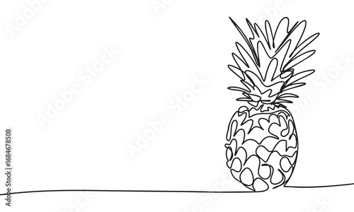 Pineapple Line Drawing