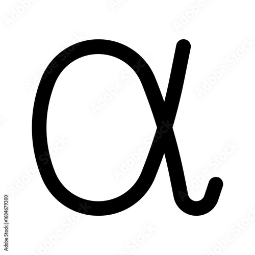 alpha line icon