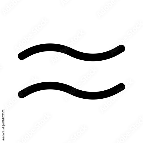 approximately equal line icon