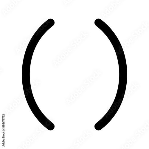 parentheses line icon