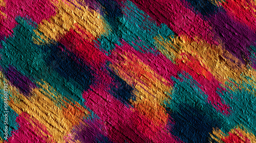 brutal texture with bold rough surface design highlighted by vibrant bright contrasting colors
