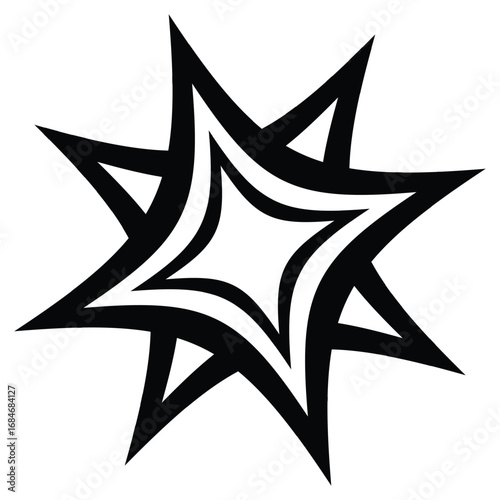 Abstract Star Shape Design