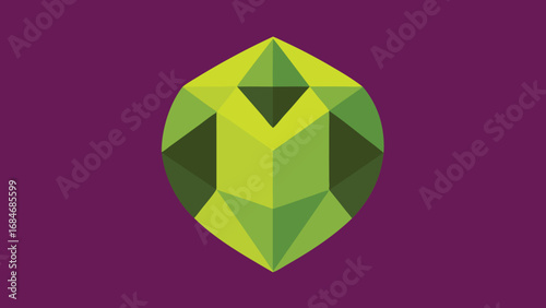 Geometric Marquise Cut Gemstone with Facets on a Purple Background jewel diamond