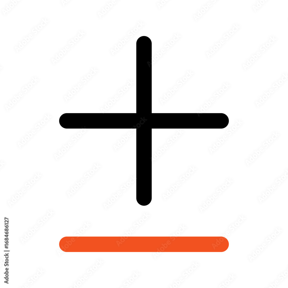 Obraz premium mathematics outline color icon