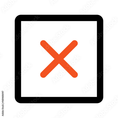 multiply outline color icon