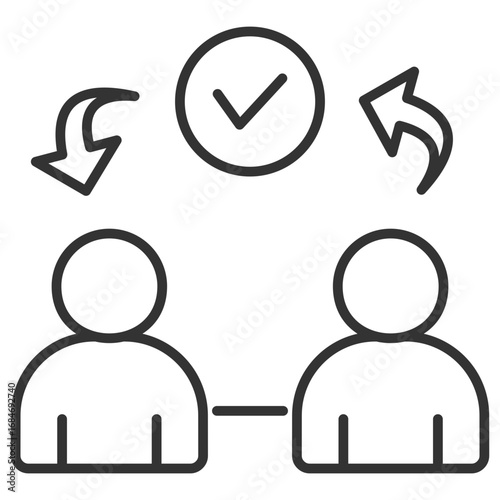 Reciprocity Outline Icon