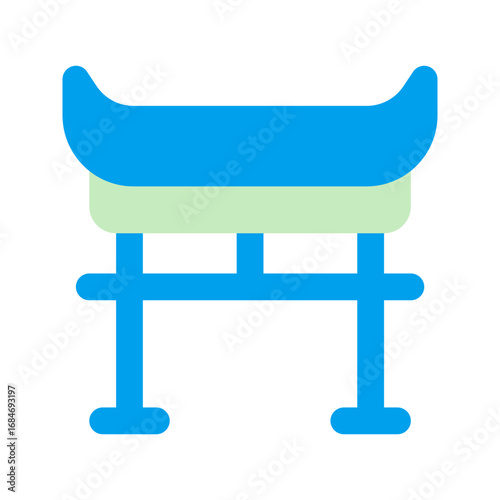 torii gate duo tone icon