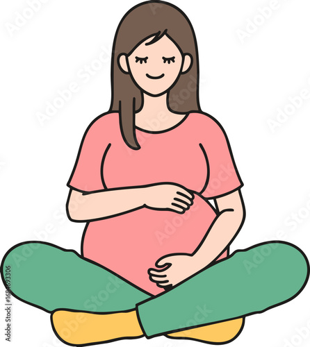 pregnant woman vector
