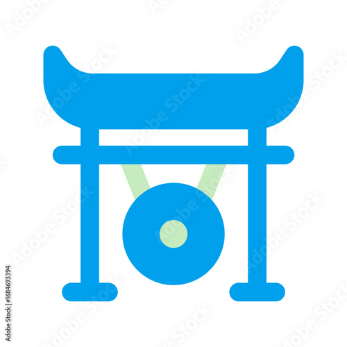 gong duo tone icon