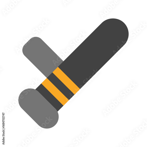 baton stick flat icon