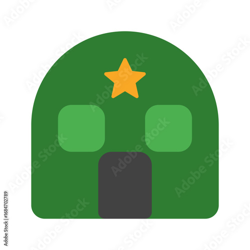 bunker flat icon