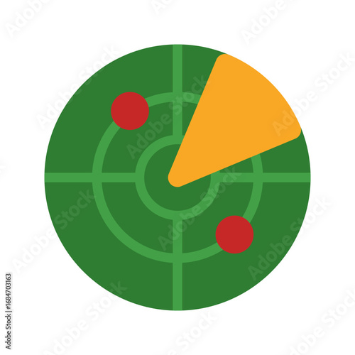 radar flat icon