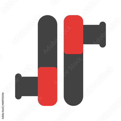 tonfa flat icon