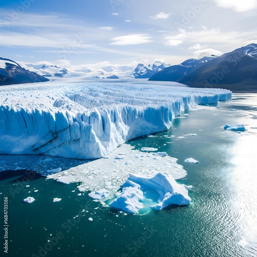 glacier in the ocean
