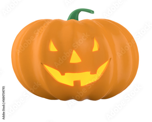 Spooky halloween pumpkin on...