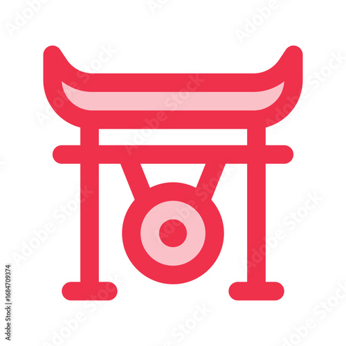 gong outline fill icon