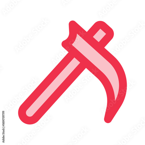 scythe outline fill icon