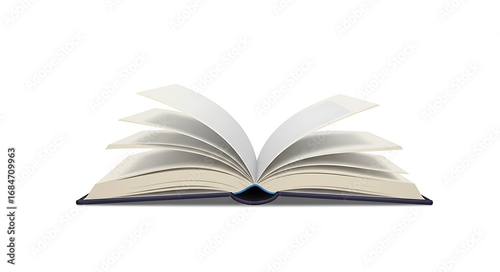 Fototapeta premium 開かれた本の静寂と物語