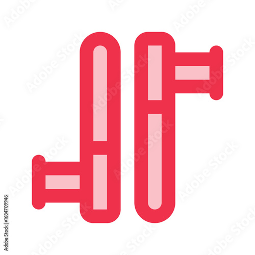 tonfa outline fill icon