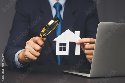 Real Estate Agent Analyzing House Investment Opportunities.
