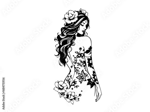 girl with long hair