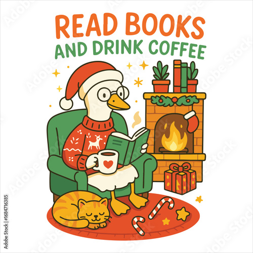 Read books and drink coffee