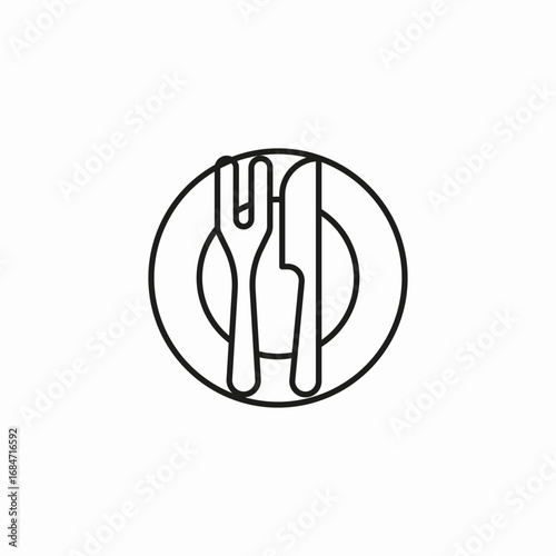 fork and knife icon sign vector