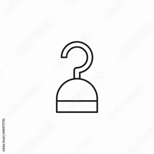 pirate hook hand icon sign vector