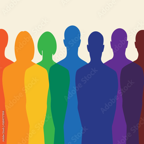 Gay Equality Identity Concept, Transgender Pride Flag Vector Art.