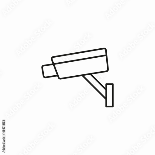 surveillance camera cctv icon sign vector