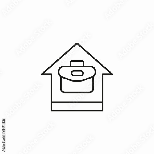 work from home icon sign vector