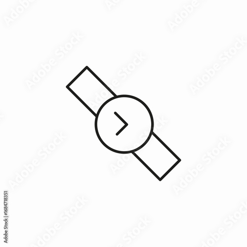 wrist watch icon sign vector