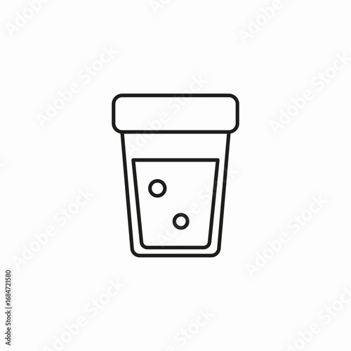 carbonated liquid glass icon sign vector