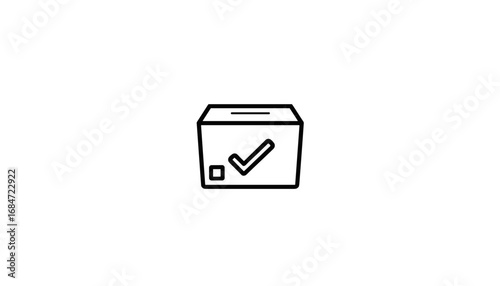 Checkmark in a box icon representing completion and confirmation  