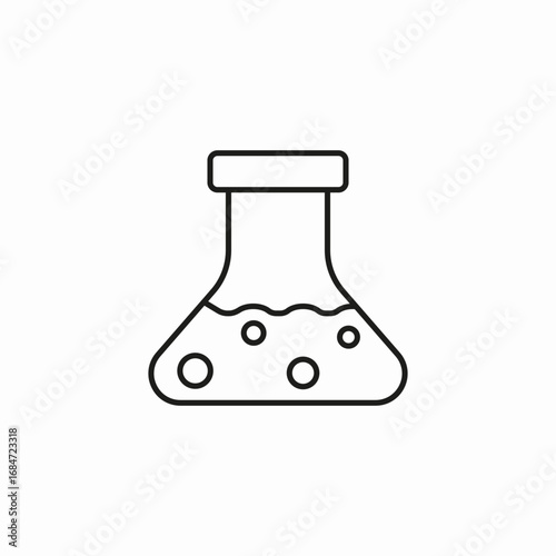 laboratory flask icon icon sign vector