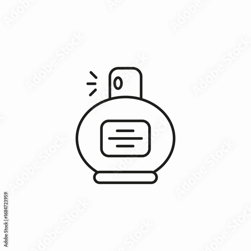 perfume bottle spray icon sign vector
