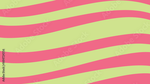 Pastel Pink and Yellow Green Wavy Stripe Pattern Background abstract stripes