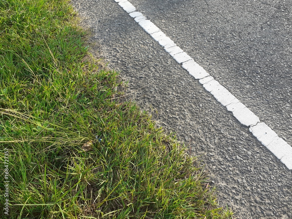 Obraz premium Expressway edge in rural Asia